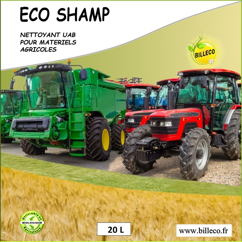 ECO SHAMP - Nettoyant UAB pour matériels agricoles