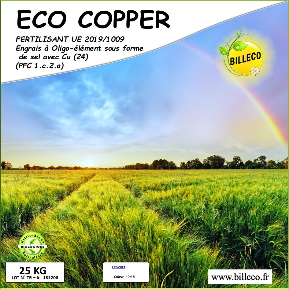 ECO COPPER - Fertilisant UE / Sulfate de Cuivre (24)