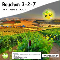 Bouchon 3-2-7 - N 3 - P2O5 2 - K2O 7