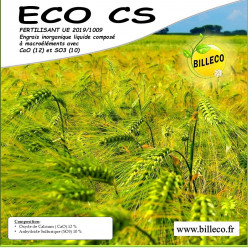 ECO CS - Fertilisant UE 2019/1009 / Engrais inorganique liquide composé à macroéléments avec CaO (12) et SO3 (10) (PFC 1.C.1,b.ii)
