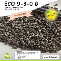 ECO 9-3-0 G - Engrais organique NF U 42 001