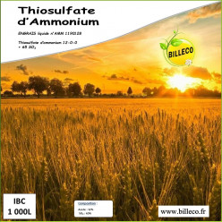 THIOSULFATE - Engrais liquide n°AMM 1190128 / Thiosulfate d&#039;Ammonium 12-0-0 +65 SO3